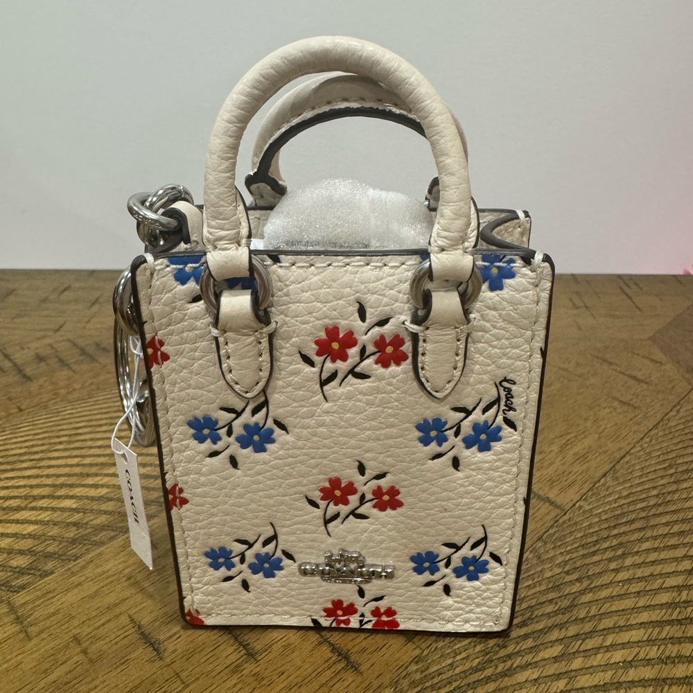 Coach North/South Mini Tote Bag Charm